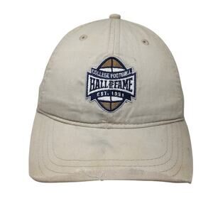 College Football Hall Of Fame Baseball Cap Brown One Size Adjustable Knp Cotton